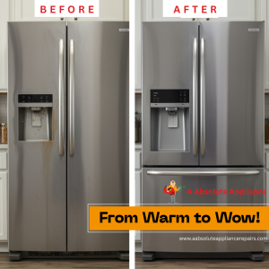 Repair Refrigerator before & after