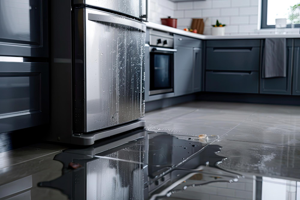 Refrigerator leaking water